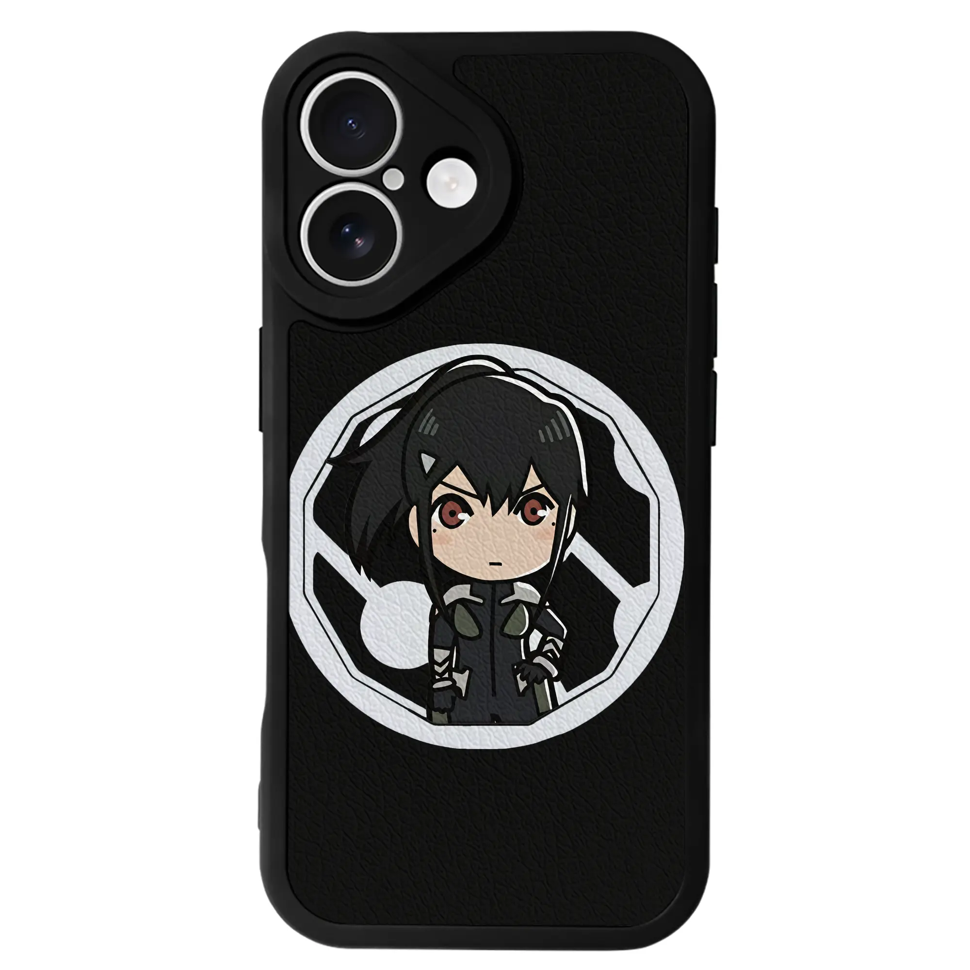 怪獣8号 グッズ,亜白ミナ - IPhone 16シリーズ対応 ・ シリコンスマホケース ・ レザー調 ・ 高精度フィット ・ 耐衝撃 ・ ワイヤレス充電対応 ・ 精密カット